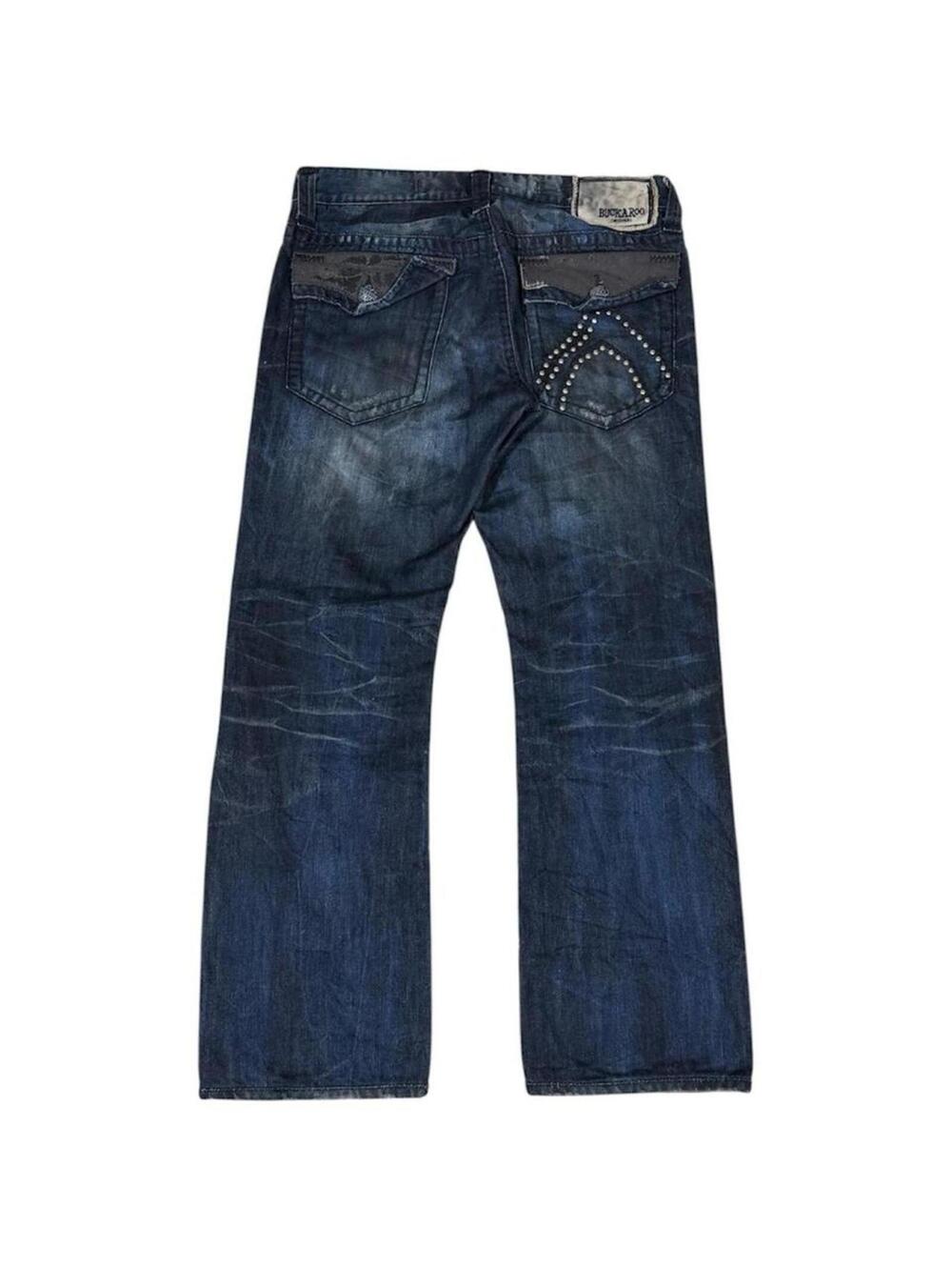 Rare Vintage Buckaroo Dirty shade unique design denim jeans